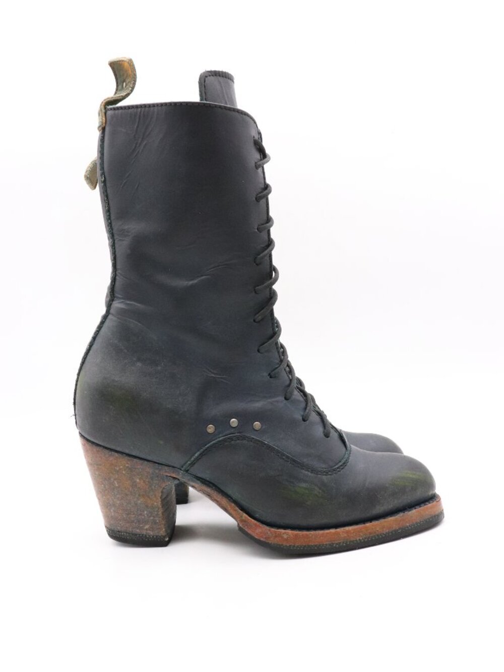 PsKaufman Playa Wash Cross Walk Women's Size 5 Tall Boot Black Leather